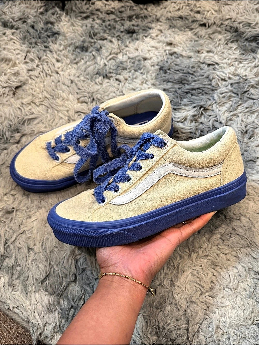 Vans x Tierra Whack Style 36 Cream Blue Sneakers US Men 4 / Women 5.5 US 4.0 / 5